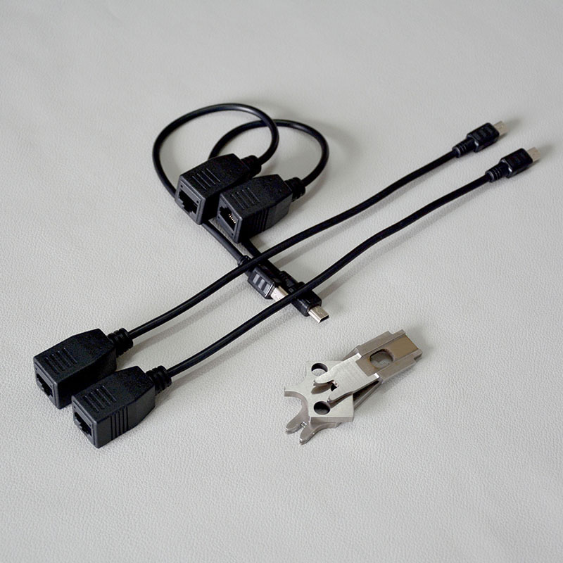 MINI USB 公頭轉RJ45母頭